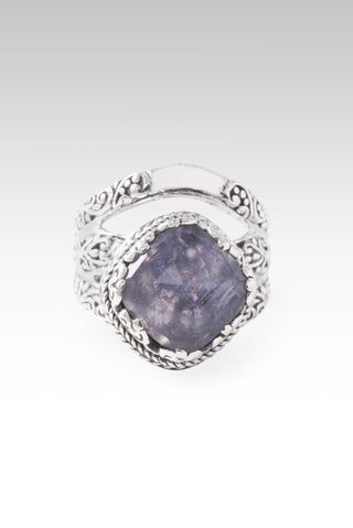 Praying for Deliverence Ring™ in Tanzanite Mother of Pearl Quatz 5