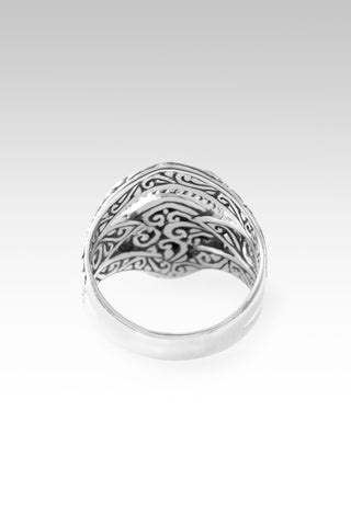 Praying for Deliverence Ring™ in Tanzanite Mother of Pearl Quatz 5