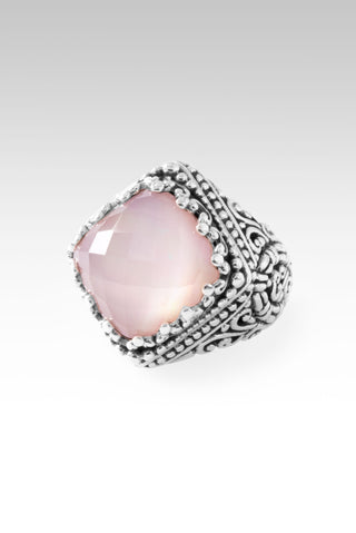 Workin' 4 UR Good Always Ring II™ in Rose Quartz Pink Mother of Pearl 5 / Tree Of Life / Rose Quartz Pink Mother Of Pearl Doublet