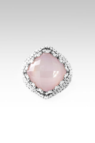 Workin' 4 UR Good Always Ring II™ in Rose Quartz Pink Mother of Pearl 5 / Tree Of Life / Rose Quartz Pink Mother Of Pearl Doublet