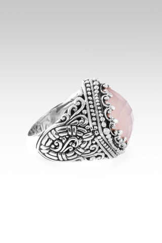 Workin' 4 UR Good Always Ring II™ in Rose Quartz Pink Mother of Pearl 5 / Tree Of Life / Rose Quartz Pink Mother Of Pearl Doublet
