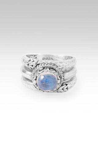 Keep Hoping Ring™ in Rainbow Moonstone 5