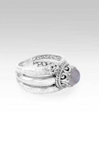 Keep Hoping Ring™ in Rainbow Moonstone 5