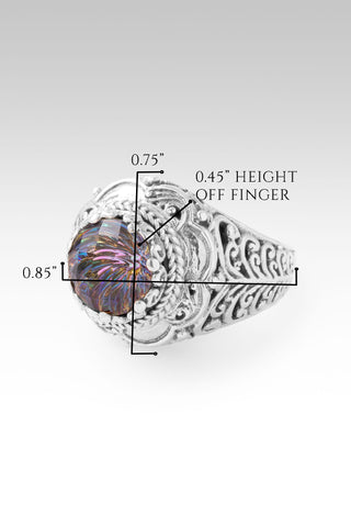 I Believe in Miracles Ring™ in Northern Lights™ Mystic Quartz 5