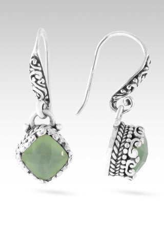 Plan Amidst Suffering Earrings™ in Green Chalcedony