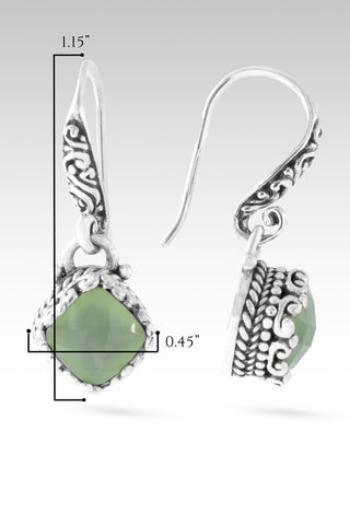 Plan Amidst Suffering Earrings™ in Green Chalcedony