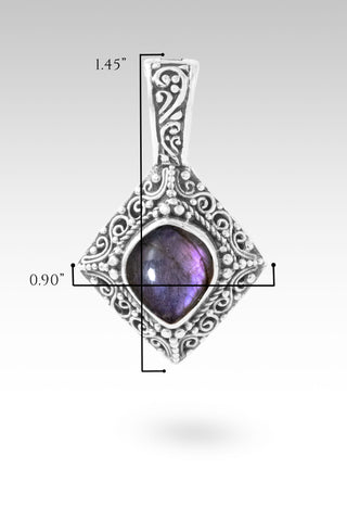 Gentle Radiance Pendant™ in Purple Labradorite