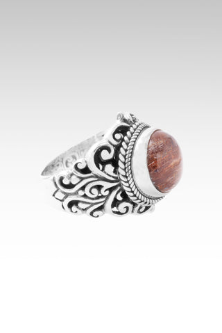 Faith Washed Fear Away Ring™ in Galaxy Rutilated Quartz