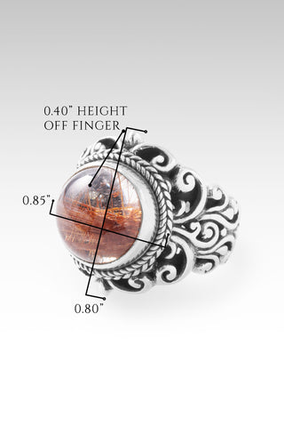 Faith Washed Fear Away Ring™ in Galaxy Rutilated Quartz
