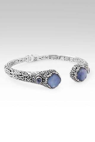 Gratitude Wins Tip-to-Tip Bracelet™ in Lapis Mother of Pearl Quartz & Tanzanite 6.5