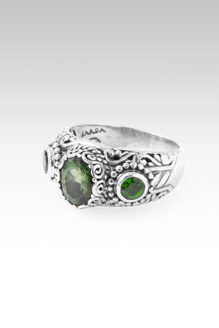Less Fight, More Peace Ring™ in Chrome Apatite & Chrome Diopside