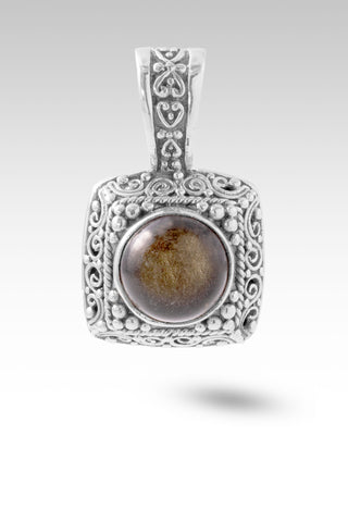 Lifted by His Word Pendant™ in Golden Obsidian