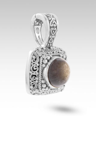 Lifted by His Word Pendant™ in Golden Obsidian