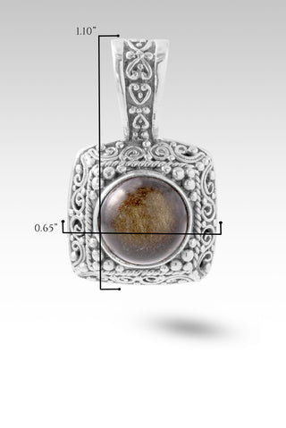 Lifted by His Word Pendant™ in Golden Obsidian
