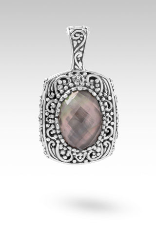 Spread News of Grace Pendant™ in Rainbow Champagne Mother of Pearl Quartz Tree Of Life / Rainbow Champagne Mother Of Pearl Quartz Doublet, D31 Magnet