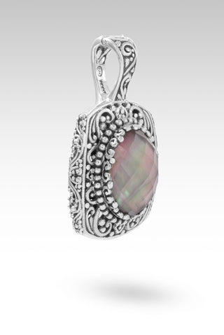 Spread News of Grace Pendant™ in Rainbow Champagne Mother of Pearl Quartz Tree Of Life / Rainbow Champagne Mother Of Pearl Quartz Doublet, D31 Magnet