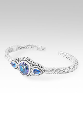 Graceful Presence Cuff™ in Odyssey Universe™ Mystic Quartz & Royal Bali Blue™ Mystic Topaz Watermark / 6.25 / Odyssey Universe™ Mystic Quartz