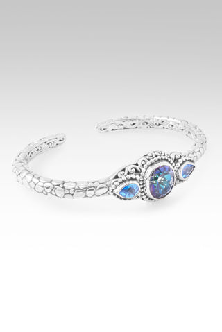 Graceful Presence Cuff™ in Odyssey Universe™ Mystic Quartz & Royal Bali Blue™ Mystic Topaz Watermark / 6.25 / Odyssey Universe™ Mystic Quartz