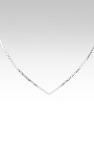 My Conqueror & King V-Collar Necklace™ in Chainlink & Hammered