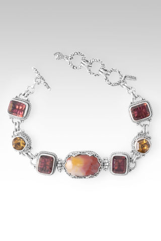 One Far Greater Bracelet™ in Mookaite, Hayward's Muse Mystic Quartz & Citrine 6.75 - 7.5