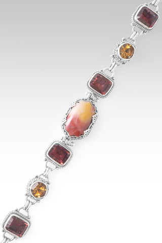 One Far Greater Bracelet™ in Mookaite, Hayward's Muse Mystic Quartz & Citrine 6.75 - 7.5