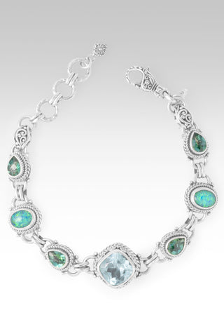 Endless Wonder Bracelet™ in Paraiba Lab Created Sapphire, Amethyst & Bali Hai™ Mystic Topaz 7 - 7.75