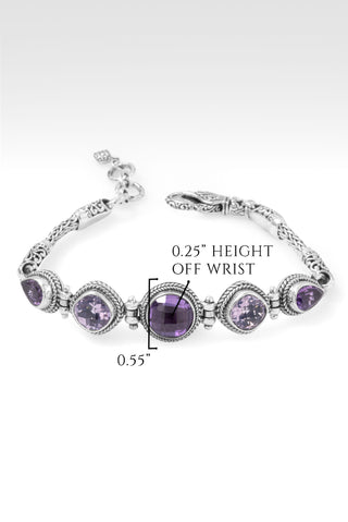 Sweet, Amazing Grace Bracelet™ in Amethyst & Lavender Moon Quartz 7 - 7.75