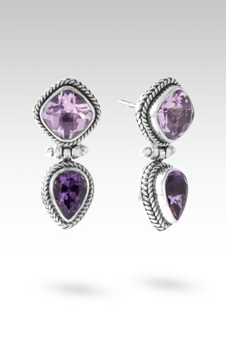 Sweet, Amazing Grace Earrings™ in Amethyst & Lavender Moon Quartz
