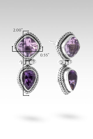 Sweet, Amazing Grace Earrings™ in Amethyst & Lavender Moon Quartz