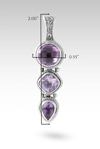 Sweet, Amazing Grace Pendant™ in Amethyst & Lavender Moon Quartz