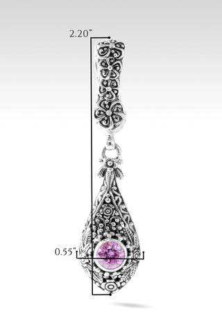 Mercy Will Follow Me Pendant™ in Perfect Pink Moissanite