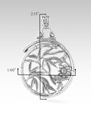 Spiritual Radiance Pendant™ in Bamboo & Leaves