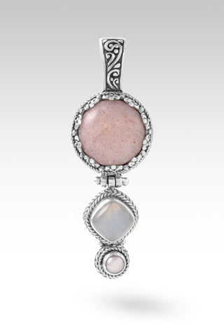 Open Door, Miracle Comin' Pendant™ in Pink Moonstone, White Moonstone & Pink Champagne Freshwater Pearl
