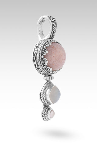 Open Door, Miracle Comin' Pendant™ in Pink Moonstone, White Moonstone & Pink Champagne Freshwater Pearl