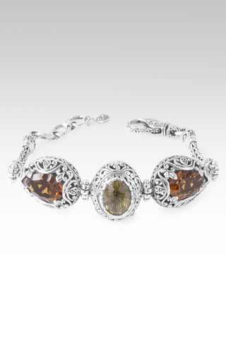 Mercy Saved Me Bracelet™ in Olive Quartz & Whiskey Quartz