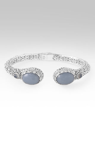 Eternal Love Tip-to-Tip Bracelet™ in Angelite & Serenity Blue Chalcedony 6.25