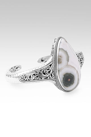 Nothing Stands Against Us Cuff Bracelet™ in Ocean Jasper 6.75