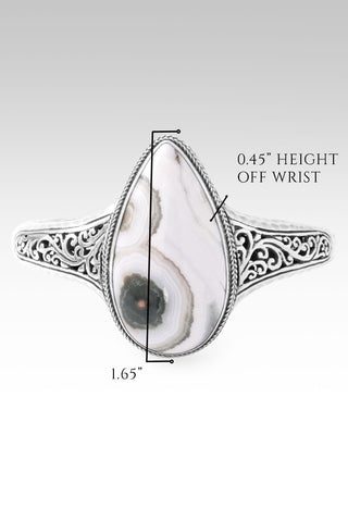 Nothing Stands Against Us Cuff Bracelet™ in Ocean Jasper 6.75