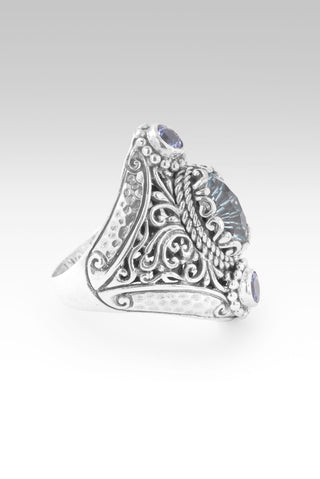 Surrendering All Ring™ in Arctic Blue Topaz & Tanzanite 5
