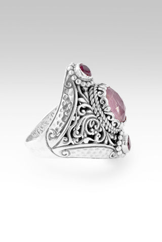 Surrdendering All Ring™ in Pink Tourmaline & Quartz & Red Ruby 5