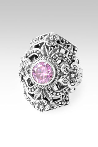 Mercy Will Follow Me Ring III™ in Perfect Pink Moissanite 5