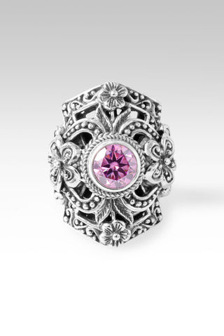 Mercy Will Follow Me Ring III™ in Perfect Pink Moissanite 5