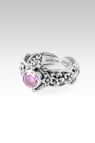 Mercy Will Follow Me Ring II™ in Perfect Pink Moissanite 5
