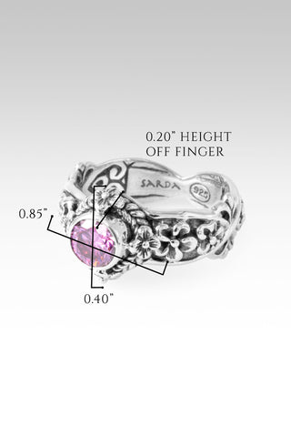 Mercy Will Follow Me Ring II™ in Perfect Pink Moissanite 5