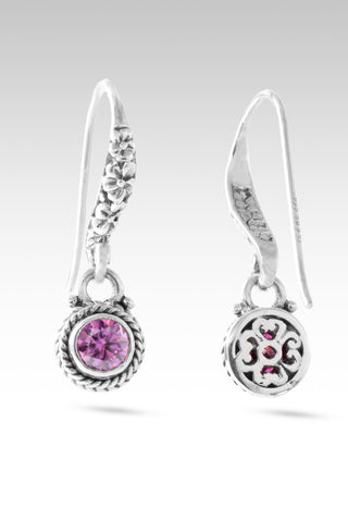 Mercy Will Follow Me Earrings™ in Perfect Pink Moissanite