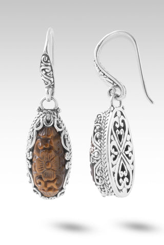 One Who Hear's U Earrings™ in Tiger's Eye