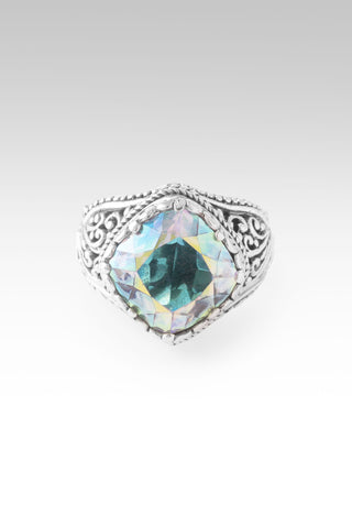Mercy Remains Ring™ in Zero Saturn™ Mystic Quartz 5