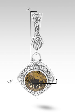 Worshipping In & Thru It Pendant™ in Olive Quartz