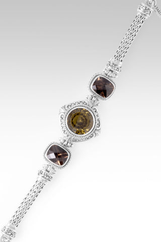 Worshipping In & Thru It Bracelet™ in Olive Quartz & Smoky Quartz 6.5 - 7.25