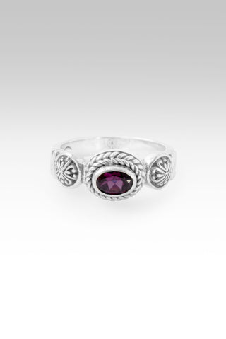 Touched My Heart Ring™ in Purple Garnet 5